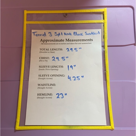 NEVER WORN Torrid 3 French Terry Notch Neck Sweatshirt - Black - Picture 12 of 14